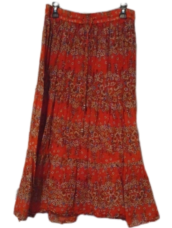 Mlle Gabrielle Dresses & Skirts - << Mlle Gabrielle Orange Floral Tiered Maxi Skirt